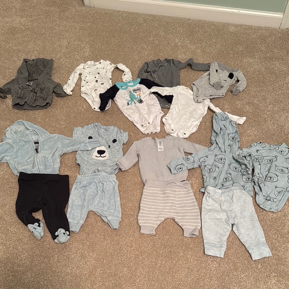 Assorted newborn One Pieces Set for cold weather